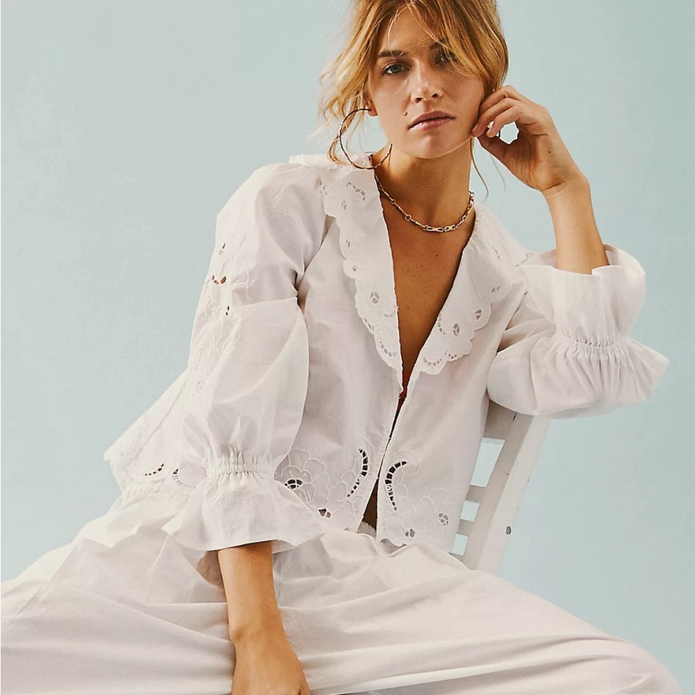 Free People Maisie Cutwork Top